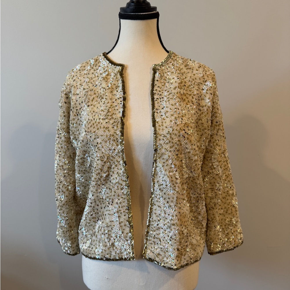 Vintage Sequin Jacket, XS